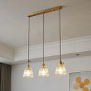 lustre en verre rétro style japonais petite suspension