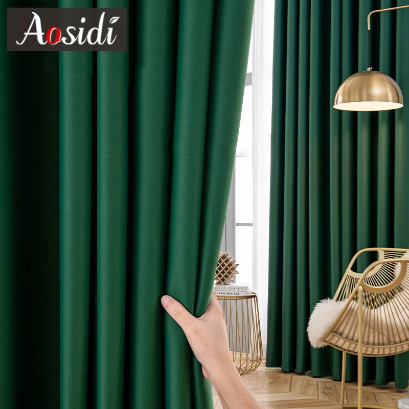 Rideau occultant moderne plissé pour salon chambre