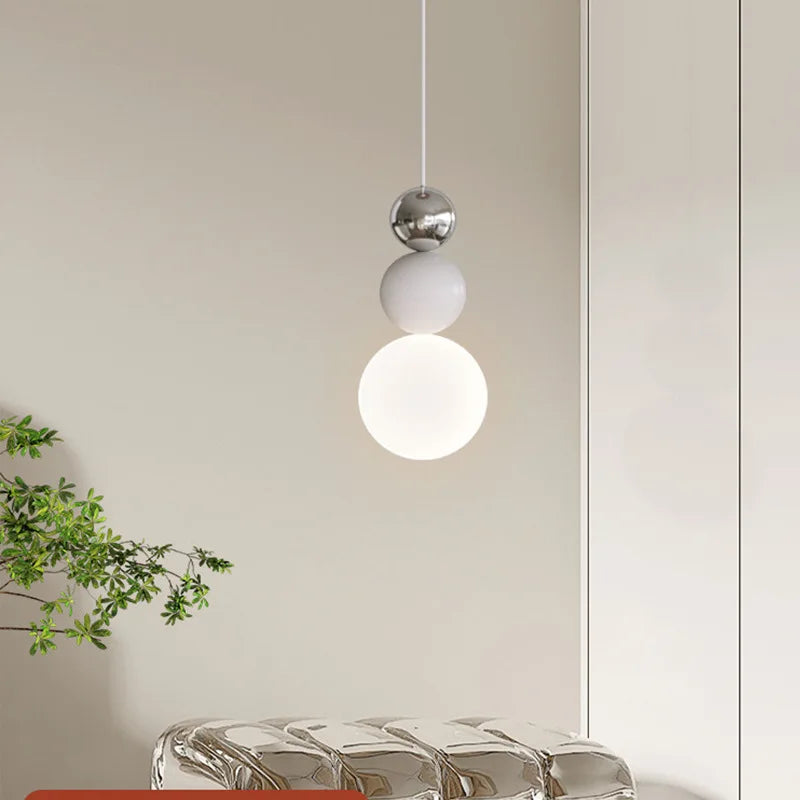 suspension LED design nordique macaron décorative minimaliste