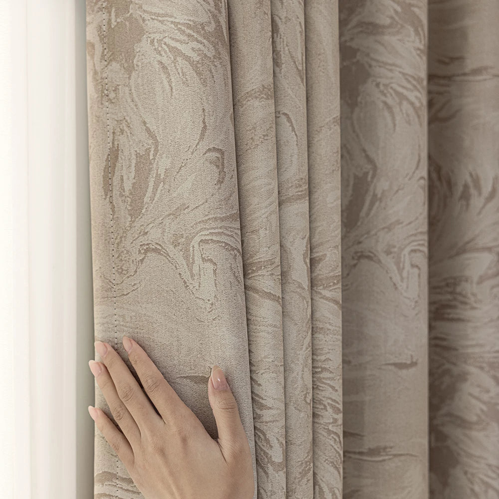 Rideau occultant motifs modernes pour chambre salon