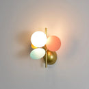 applique murale nordique macaron en fer décorative led pour enfant
