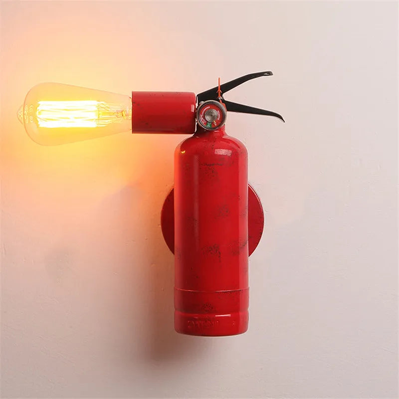 Rétro applique murale LED lampe extincteur forme gaz pour Restaurant Bar éclairage couloir allée thé maison loisirs décoration luminaires