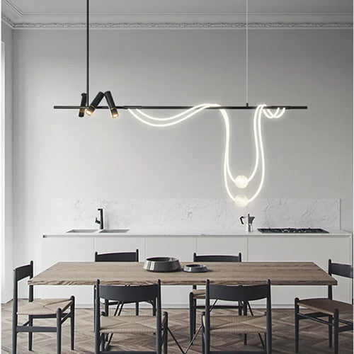 lustre led moderne design lampes suspendues décor éclairage