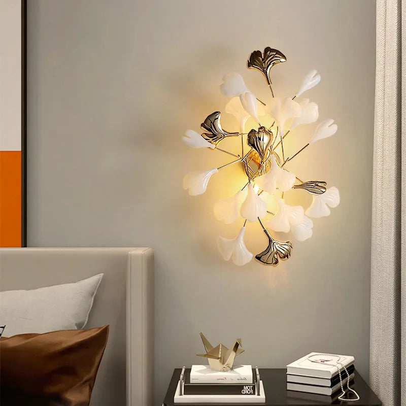 applique murale en céramique décorative à fleurs romantiques - vue 3 sur 8