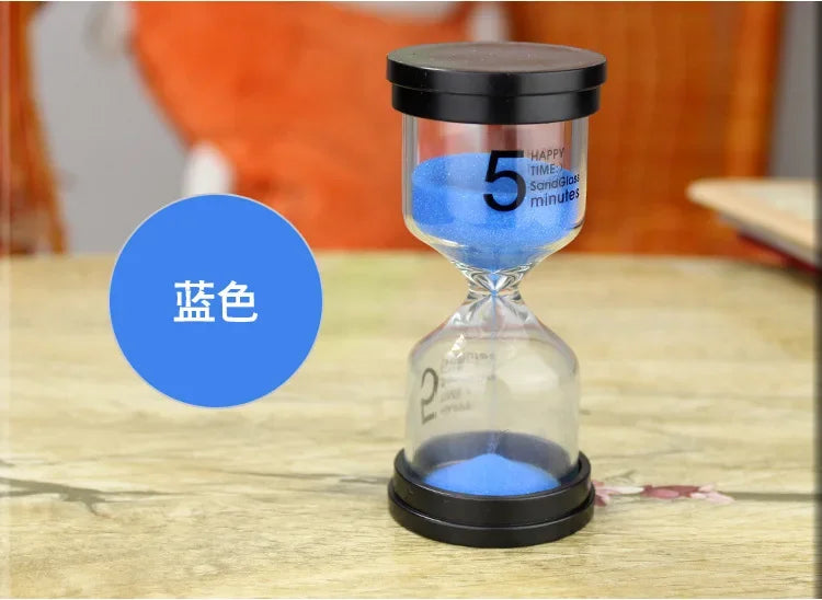 montre de sable sablier horloge de cuisine décoration cadeau pour enfants - vue 10 sur 11