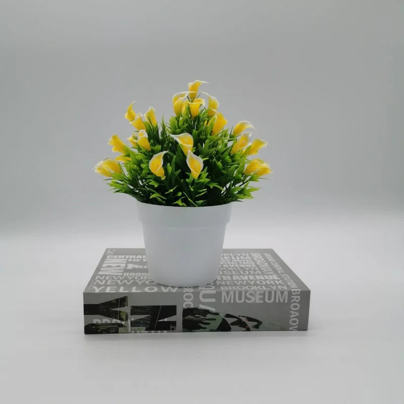 plante artificielle bonsaï fleur en pot décoration intérieure et extérieure - vue 11 sur 13