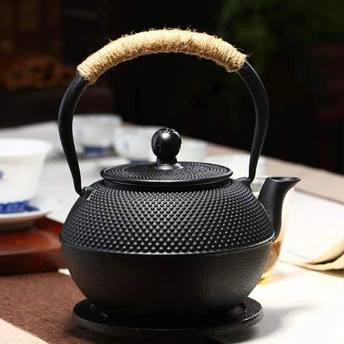 Théière japonaise en fonte avec infuseur inox intégré