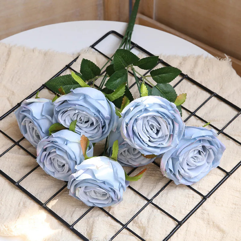 bouquets de roses artificielles pour décoration de mariage et artisanat - vue 11 sur 17