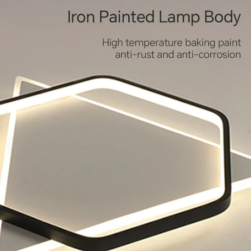 plafonnier led moderne pour décoration d'intérieur élégante - vue 7 sur 14