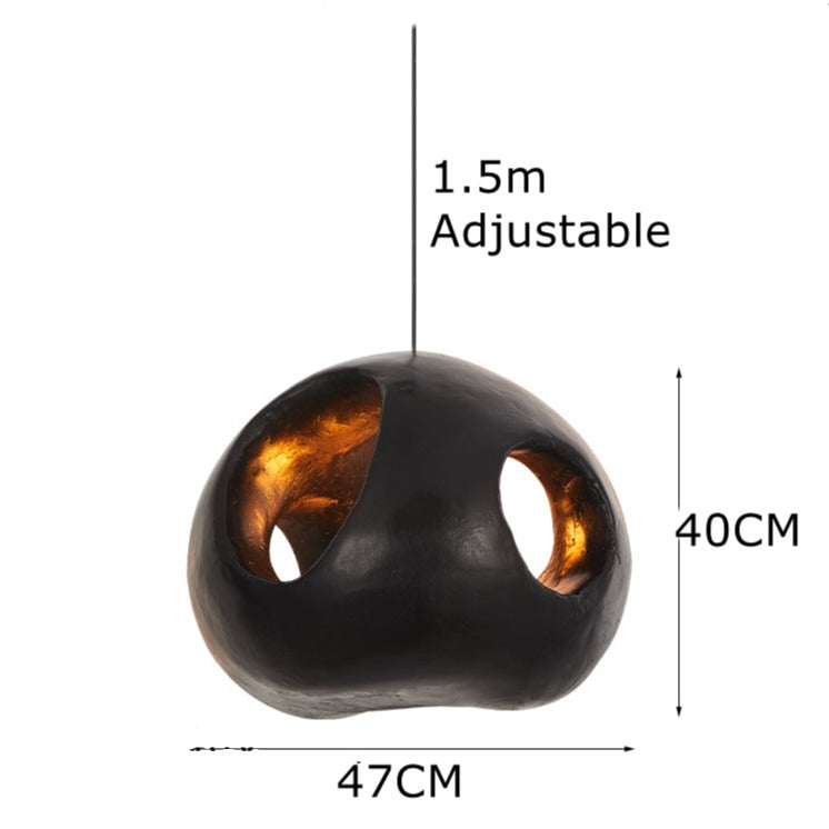 Suspension design ronde noire Aldo - vue 7 sur 6