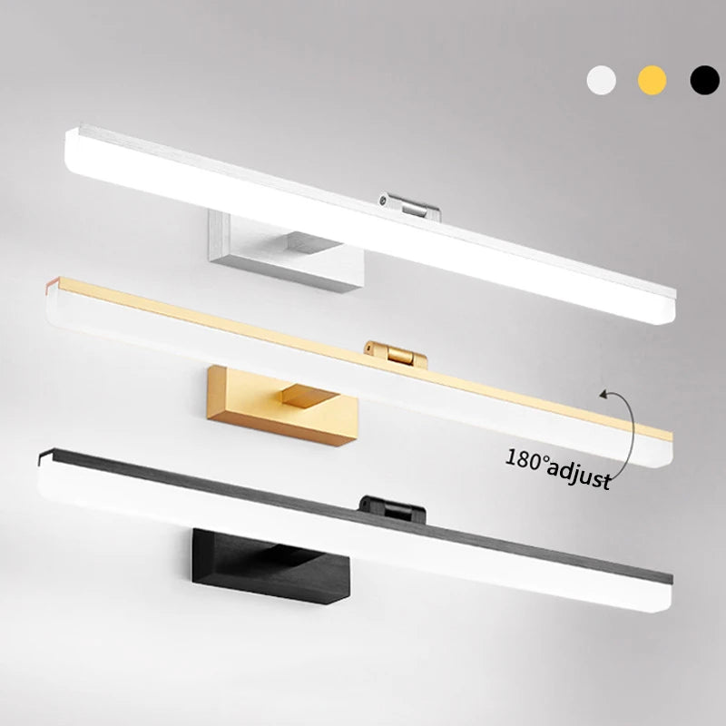 lampe led moderne pour miroir de vanité et vestiaire - vue 5 sur 23