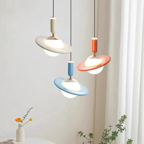lustre saturno design led ajustable en hauteur