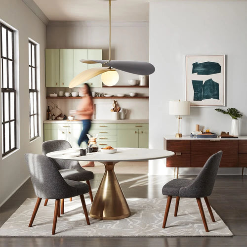 lampe suspendue en métal et verre pour boutique