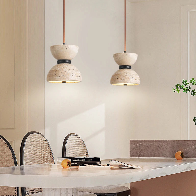 lampe de suspension led nordique en forme de grotte - vue 5 sur 7
