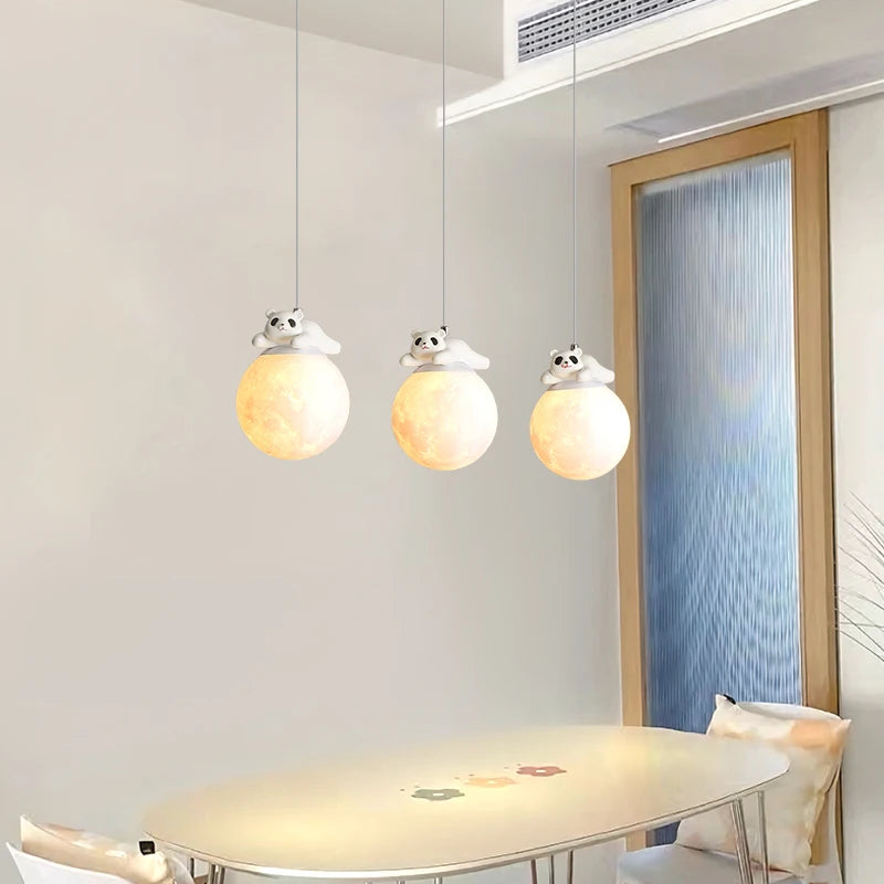 lampe led suspendue décorative en forme d'ours mignon