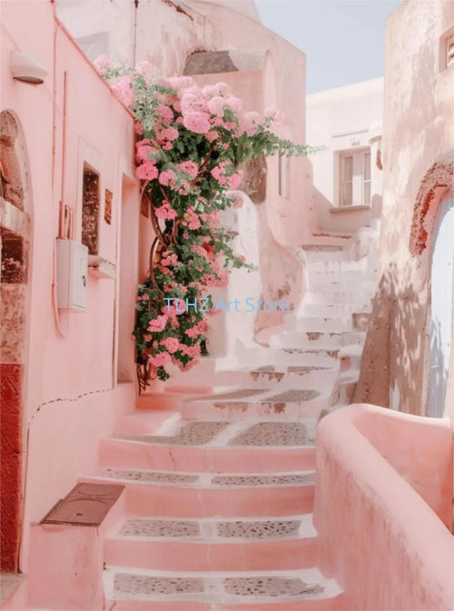 affiches modernes de paysage de voyage en grèce santorin