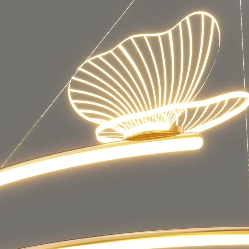 lustre papillon moderne design créatif pour décoration intérieure - vue 6 sur 9