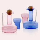 Bouilloire verre nordique 1500ml avec tasses assorties