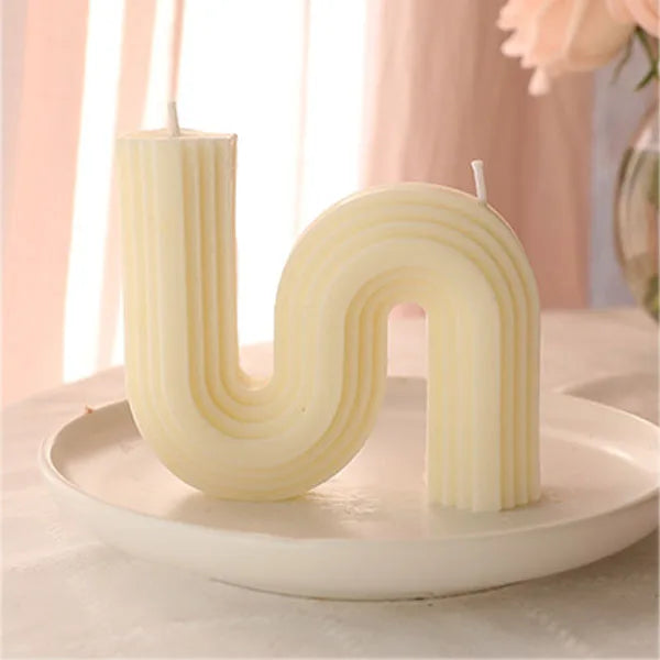 bougies parfumées géométriques en forme de u pour décoration intérieure - vue 8 sur 27