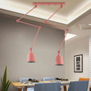 Suspension rotatives nordiques avec bras longs réglables salle à manger Restaurant café Bar lampe pliante éclairage de décoration intérieure E27