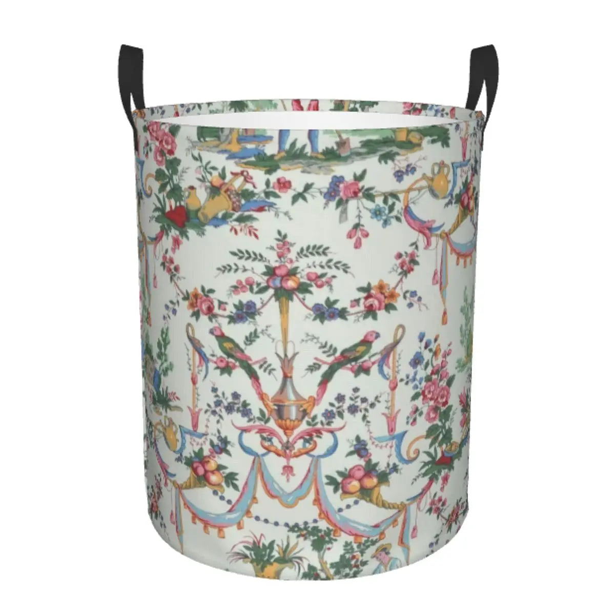 panier à linge pliable personnalisé classique en toile de jouy pour jouets - vue 12 sur 29