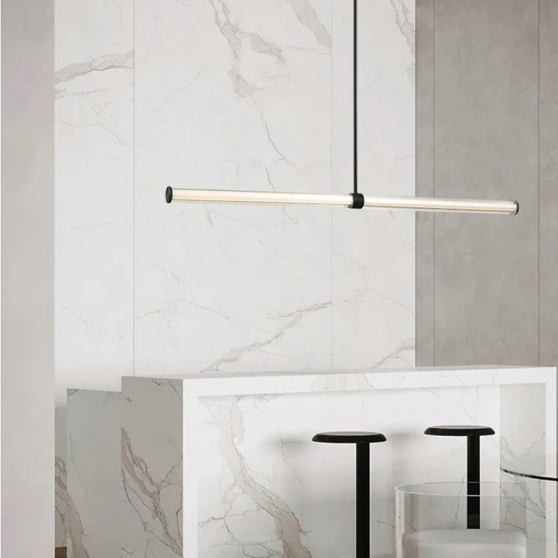 luminaires led modernes pour bar et restaurant minimaliste en verre - vue 5 sur 9