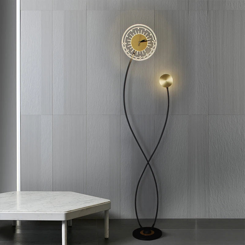 Lampadaires nordiques avec horloge LED - vue 5 sur 9