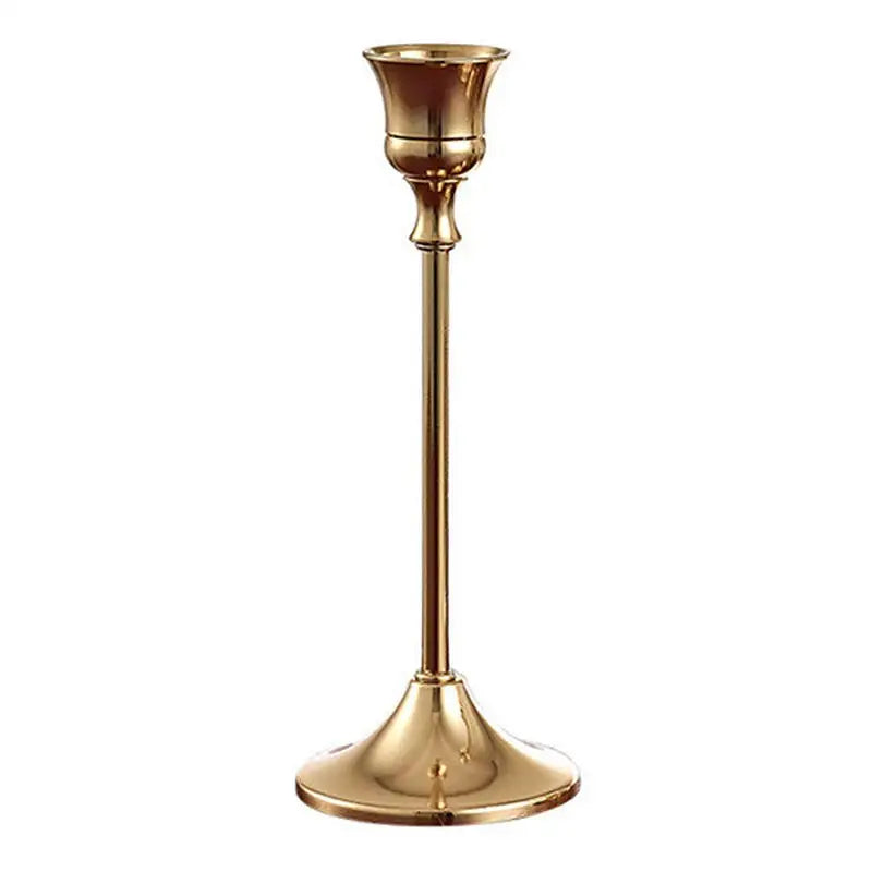 kit de bougeoirs en laiton doré pour décorations festives - vue 19 sur 26