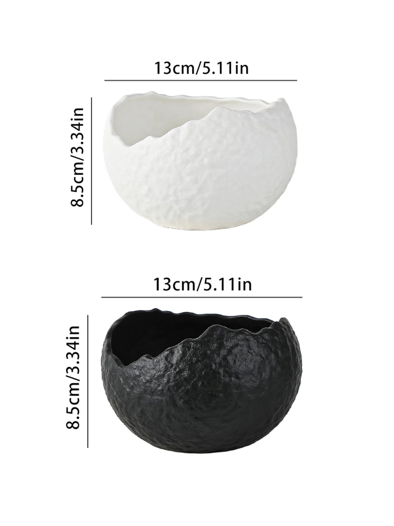 Bol porcelaine design coquille oeuf irrégulier style raffiné - vue 4 sur 7