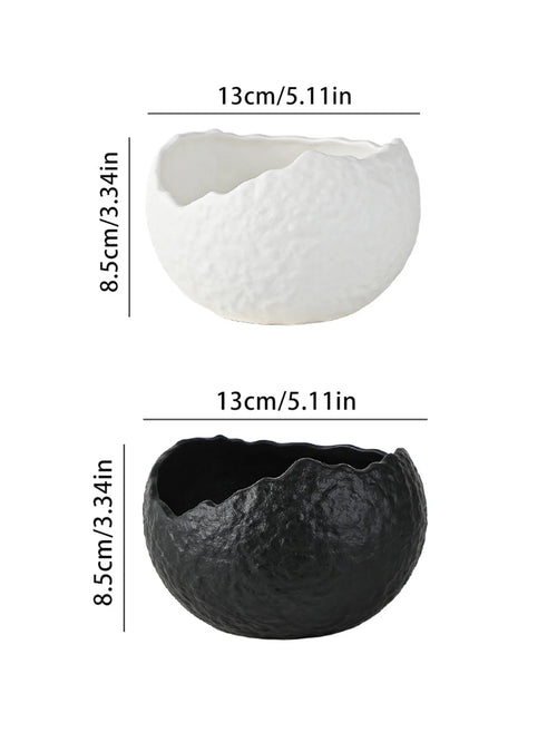 Bol porcelaine design coquille oeuf irrégulier style raffiné
