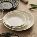 Assiette ceramique japonaise retro relief style artistique