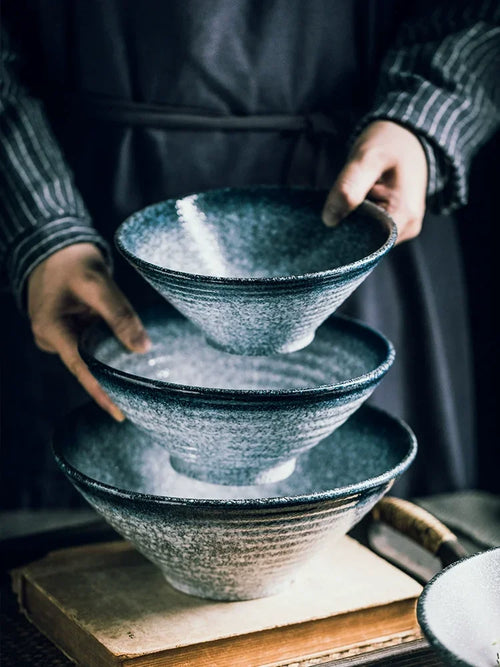 Bol ramen céramique style japonais motifs traditionnels