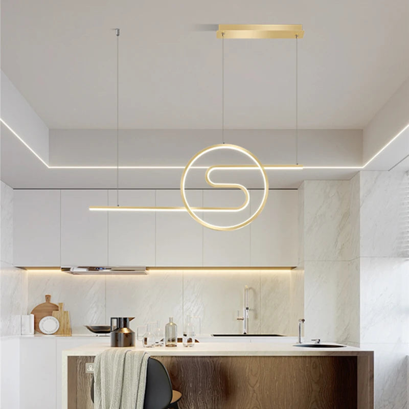 suspension nordique led réglable pour hôtel boutique - vue 3 sur 8