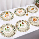 set de table noel houx flocons 6 pieces
