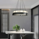 lustre moderne led en anneau de marbre créatif