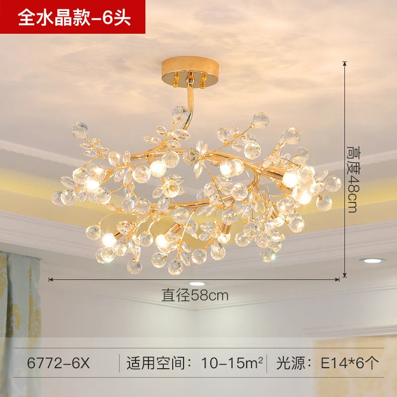 lustre en céramique italien éclairage cristal pour mariage et intérieur - vue 9 sur 14