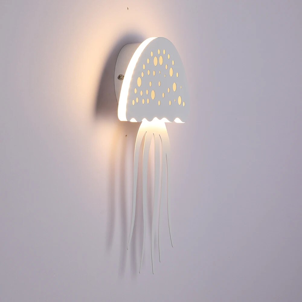 Applique murale blanche en forme de méduse à LED - vue 4 sur 7