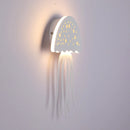 Applique murale blanche en forme de méduse à LED