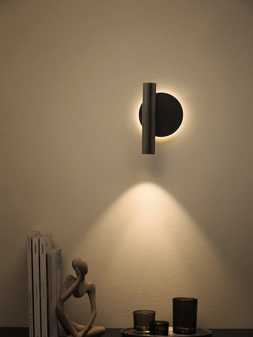 applique murale moderne minimaliste double source lumineuse rotative