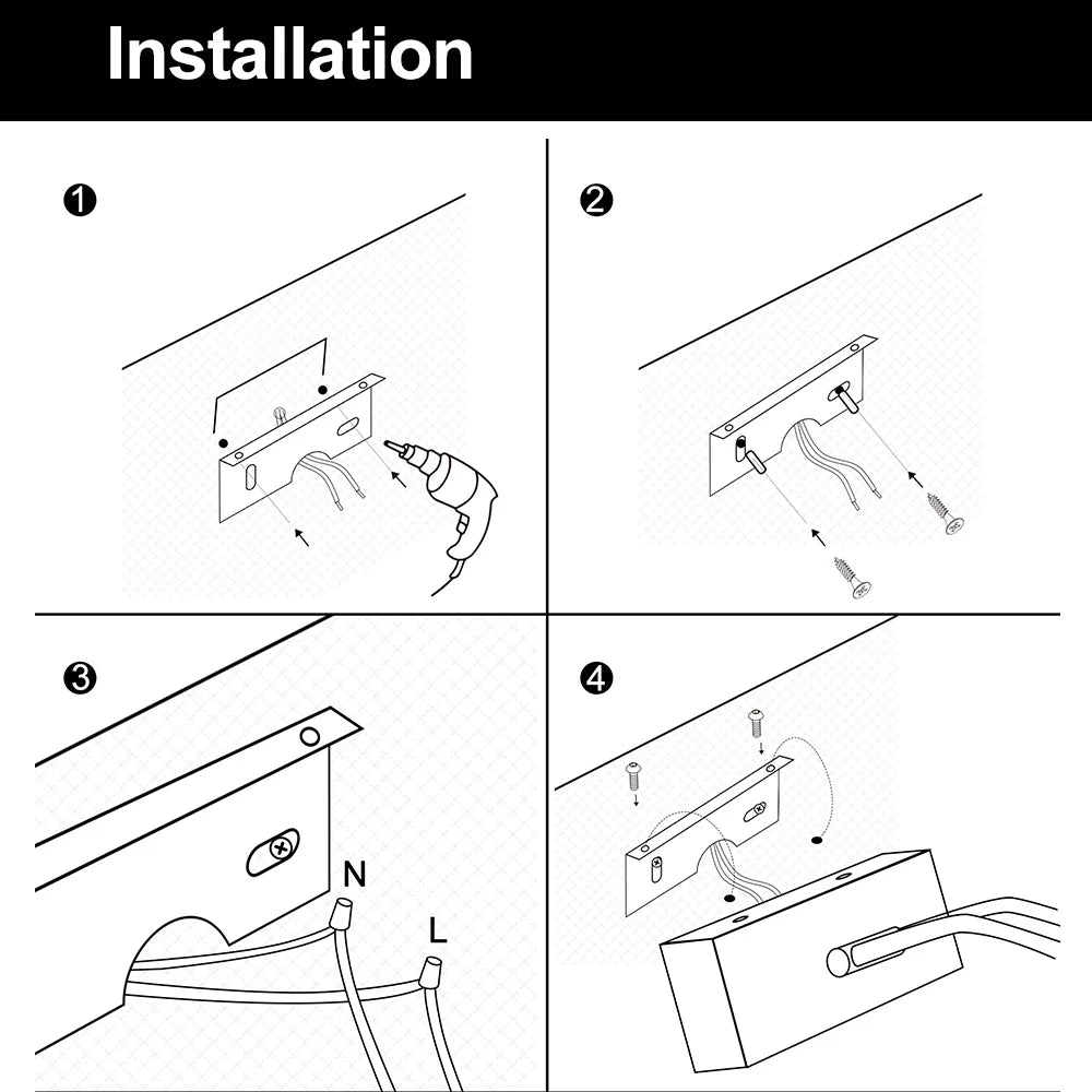 Applique murale LED moderne AC90-260V - vue 7 sur 22