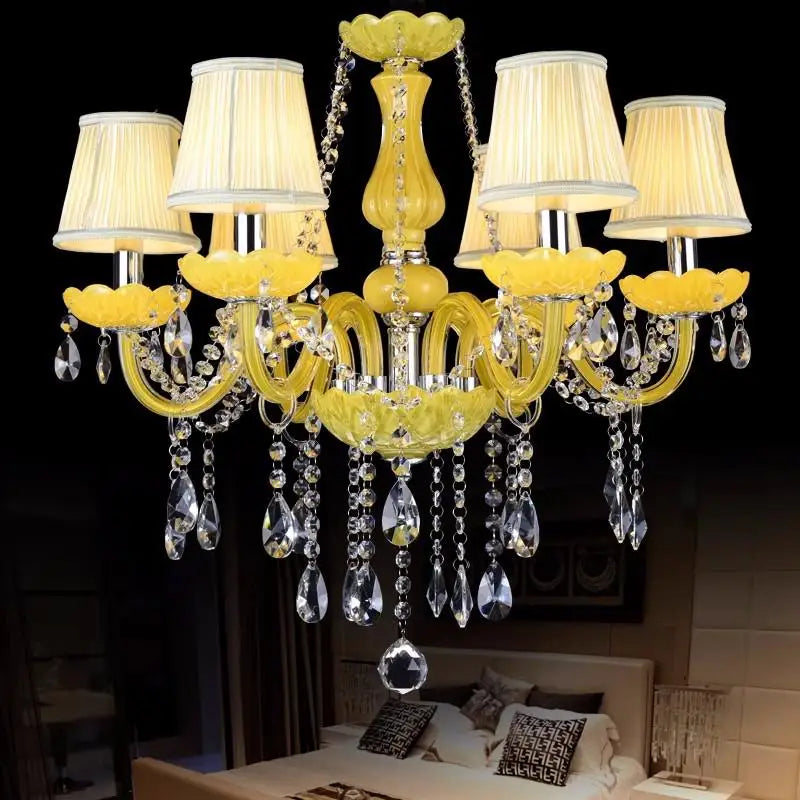 lustre en cristal fantaisie pour mariage moderne élégant - vue 12 sur 13