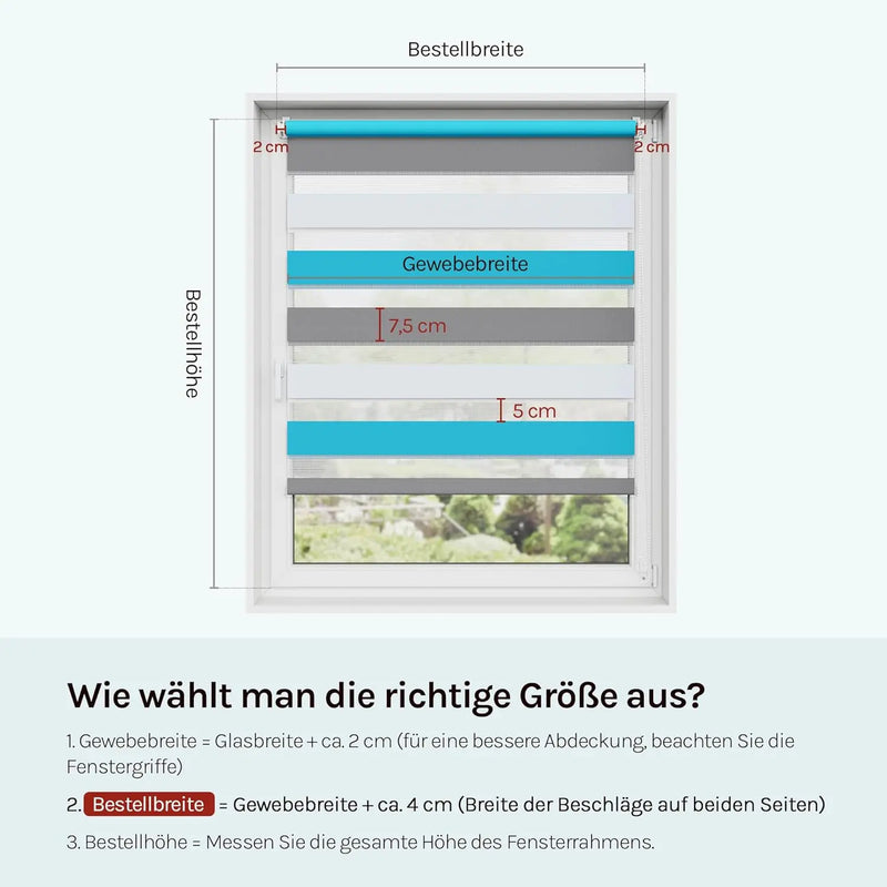 Store enrouleur jour nuit zebra pour fenêtre salon