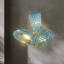 applique murale led de luxe en forme de fleur moderne en cuivre
