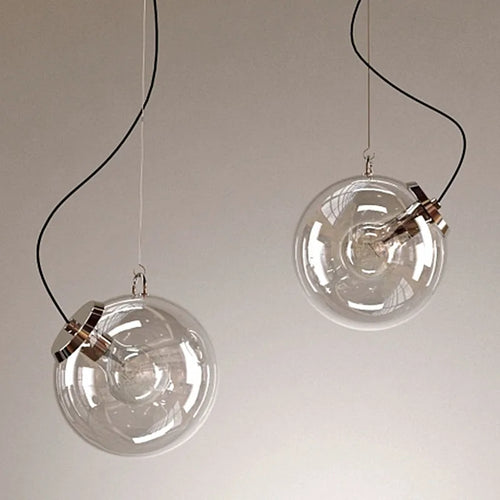 suspension design boule de verre pour intérieur romantique et restaurant