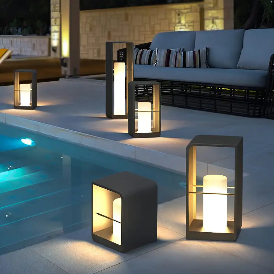 lampe solaire led extérieure étanche pour jardin et cour - vue 3 sur 21