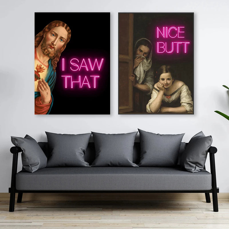 panneau de toilette vintage portrait de la mona lisa décor amusant