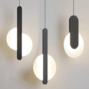 suspension led modernes avec appliques acryliques