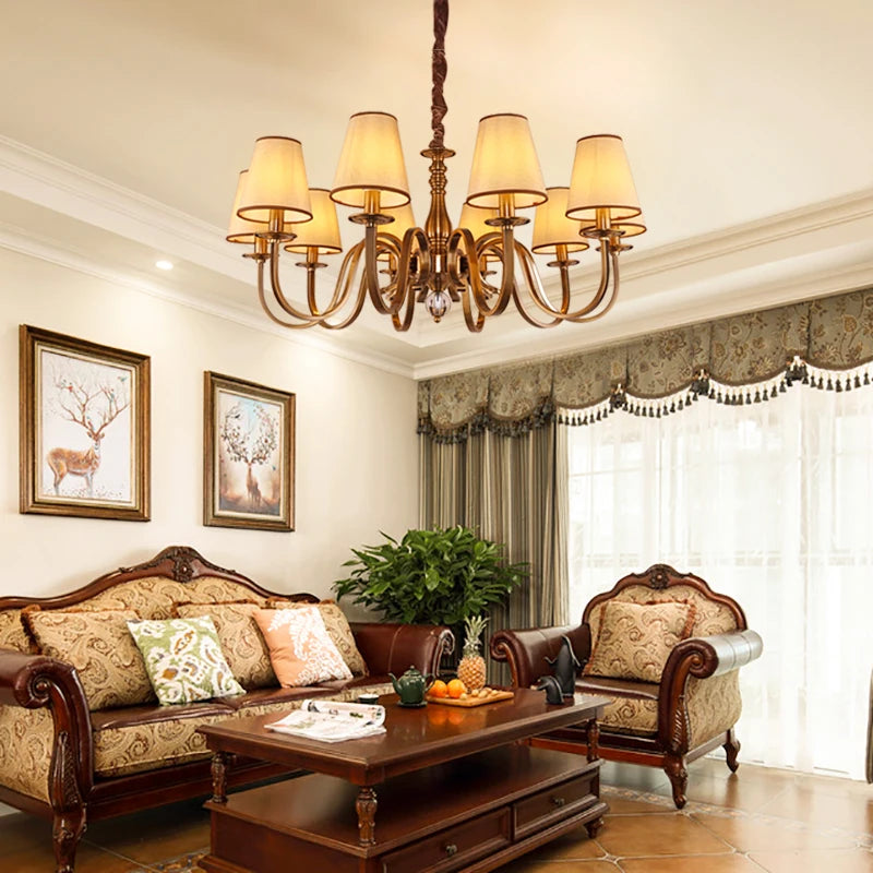 lustre de luxe classique suspension éclairage décorations luminaires de plafond - vue 6 sur 15