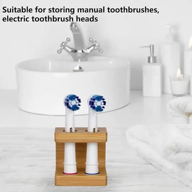 organisateur de brosses à dents en bois étanche et pratique