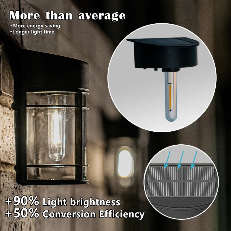 lumière solaire led extérieure pour clôture et paysage